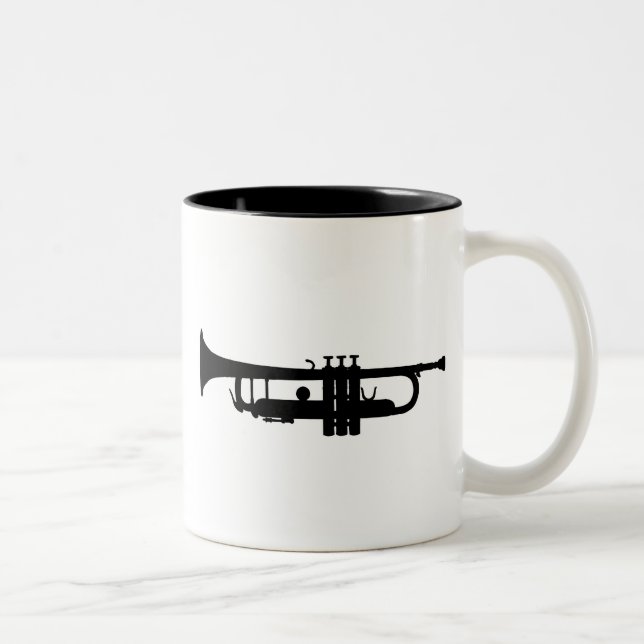 Caneca De Café Em Dois Tons trombeta (Direita)