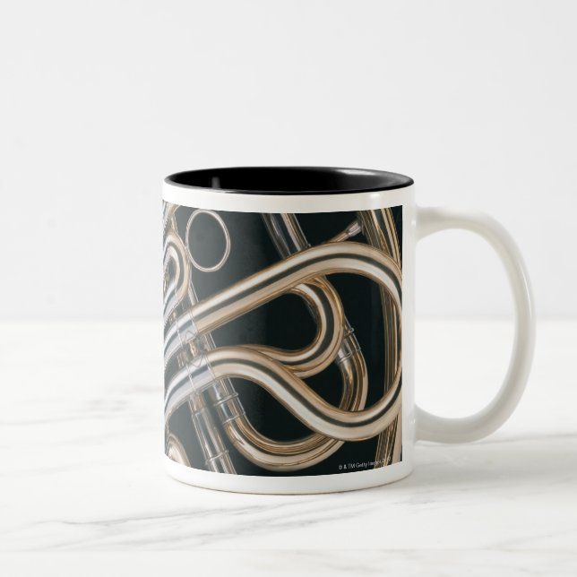 Caneca De Café Em Dois Tons Trompa francesa (Direita)