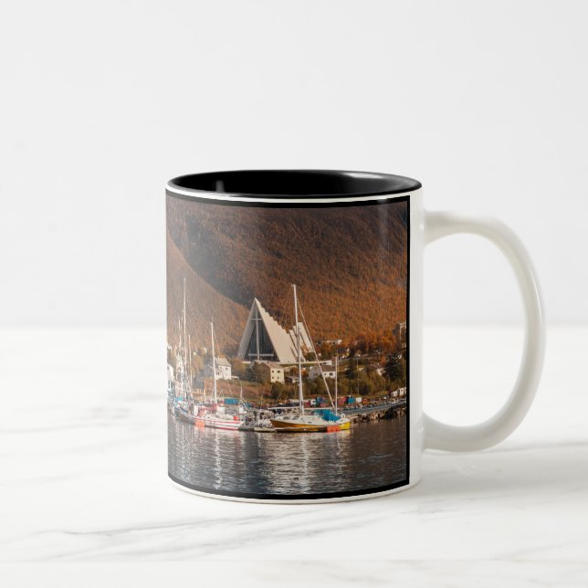 Caneca De Café Em Dois Tons Tromso Norway (Direita)