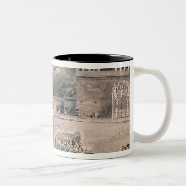 Caneca De Café Em Dois Tons Tropas americanas sob o general Doniphan (Direita)