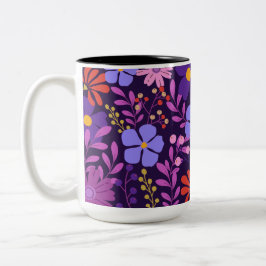 Caneca De Café Em Dois Tons Tropical Encantadora