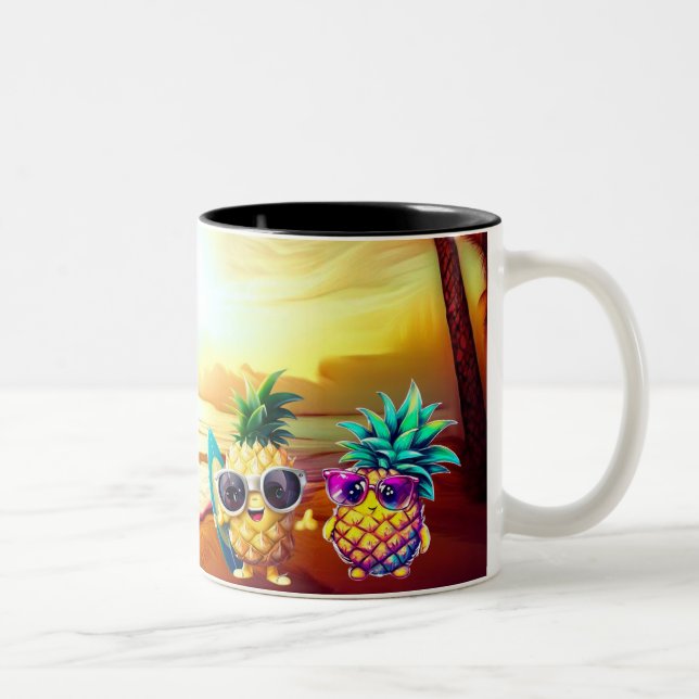 CANECA DE CAFÉ EM DOIS TONS TROPICAL LOVE AT DAWN (Direita)