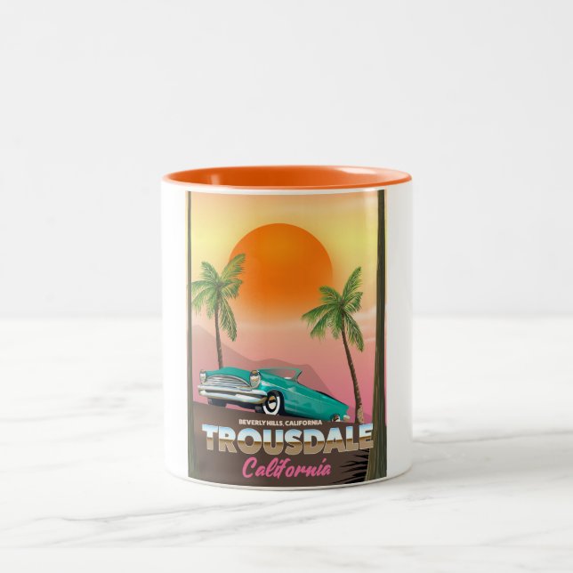 Caneca De Café Em Dois Tons Trousdale Beverly colinas California (Centro)