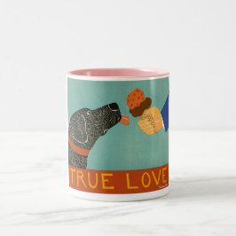 Caneca De Café Em Dois Tons True Love-Pink Mug-Stephen Huneck