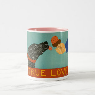 Caneca De Café Em Dois Tons True Love-Pink Mug-Stephen Huneck
