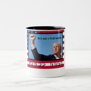 Caneca De Café Em Dois Tons Trump 2024