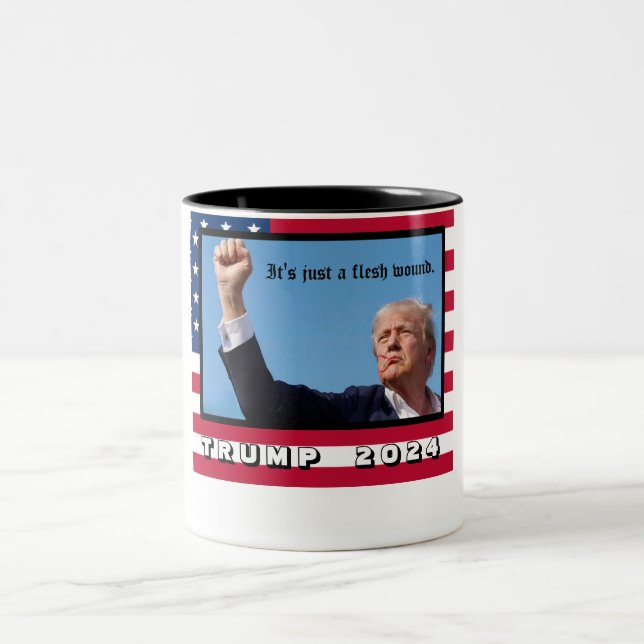 Caneca De Café Em Dois Tons Trump 2024 (Centro)
