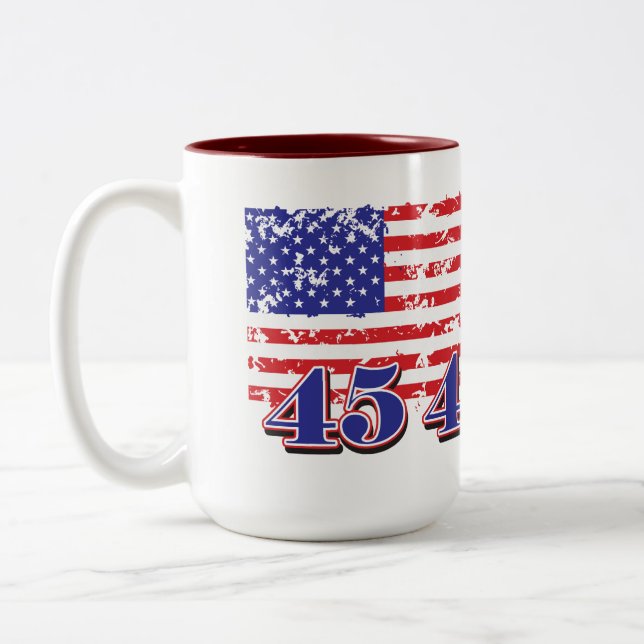 Caneca De Café Em Dois Tons Trump 2024 (Esquerda)