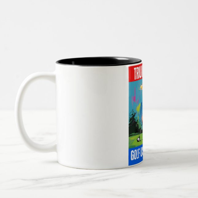 CANECA DE CAFÉ EM DOIS TONS TRUMP 2024 GOLFE ERA DIVERTIDO (Esquerda)
