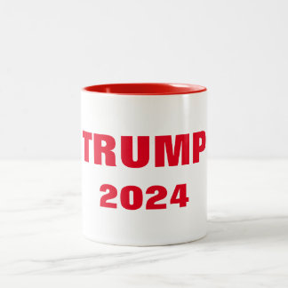 Caneca De Café Em Dois Tons Trump 2024, Legal Partido do Presente Personalizad