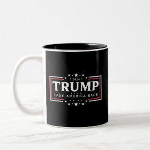 Caneca De Café Em Dois Tons Trump 2024 Retire a América