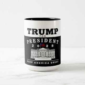 CANECA DE CAFÉ EM DOIS TONS TRUMP 2028