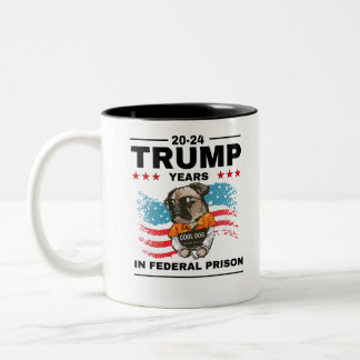 Caneca De Café Em Dois Tons Trump 20-24 anos na prisão, Democratas Liberais