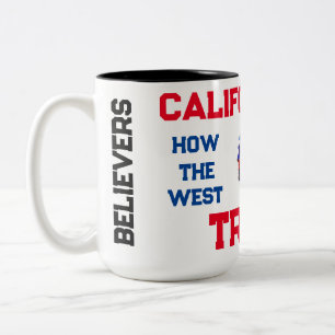 Caneca De Café Em Dois Tons Trump acredita que unido