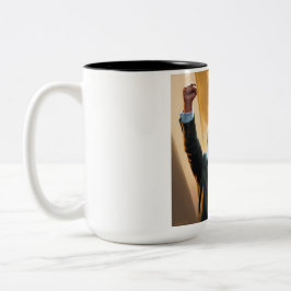 Caneca De Café Em Dois Tons Trump Celebrando a Liberdade Mug