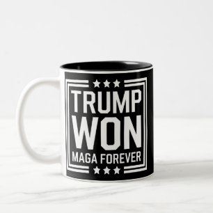 Caneca De Café Em Dois Tons Trump ganhou a 47ª eleição presidencial dos EUA Ma