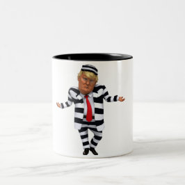 Caneca De Café Em Dois Tons Trump no Visto prisional