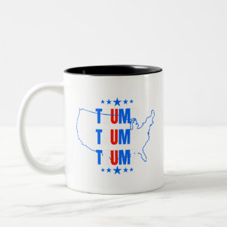 Caneca De Café Em Dois Tons Trump Usa