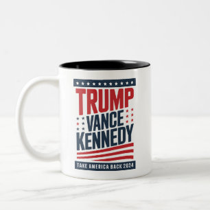 Caneca De Café Em Dois Tons Trump Vance Kennedy Retome A América 2024