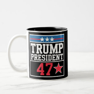 Caneca De Café Em Dois Tons Trump Vence Eleição 2024 Trump Venceu 2024