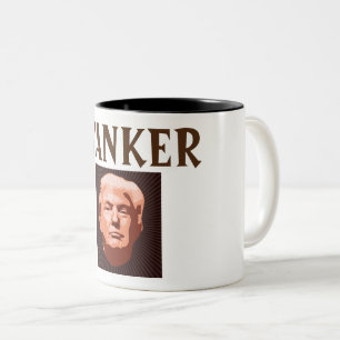 Caneca De Café Em Dois Tons Trump Wanker Coffee Mug