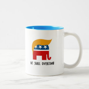 Caneca De Café Em Dois Tons Trumplican - nós devemos Overcomb