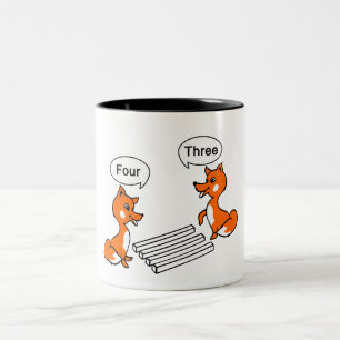 Caneca De Café Em Dois Tons Truque da ilusão óptica