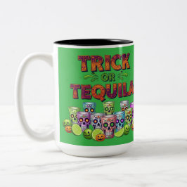 Caneca De Café Em Dois Tons Truque ou tee tequila