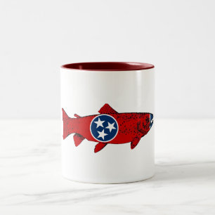 Caneca De Café Em Dois Tons Truta do Tennessee