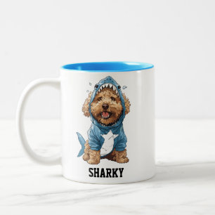 Caneca De Café Em Dois Tons Tubarão-dourado