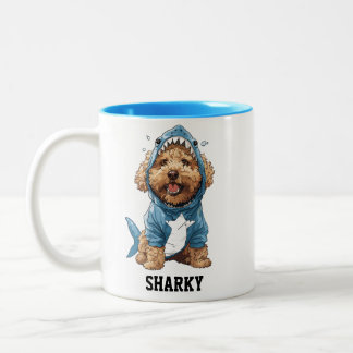 Caneca De Café Em Dois Tons Tubarão-dourado