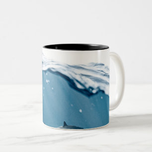 Caneca De Café Em Dois Tons Tubarão Maravilhoso