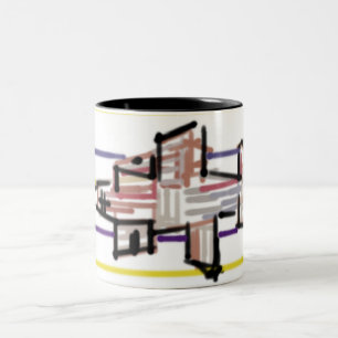 Caneca De Café Em Dois Tons Tubarão-martelo alegria de verão