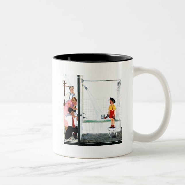 Caneca De Café Em Dois Tons Tubo De Superfluxo (Direita)