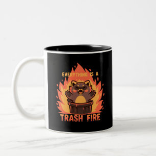 Caneca De Café Em Dois Tons Tudo é um Lixo