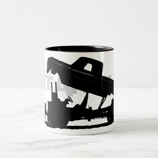 Caneca De Café Em Dois Tons Tudo levantado acima (Centro)