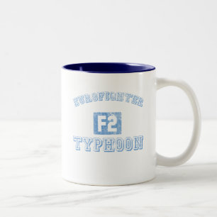 Caneca De Café Em Dois Tons Tufão de Eurofighter - AZUL