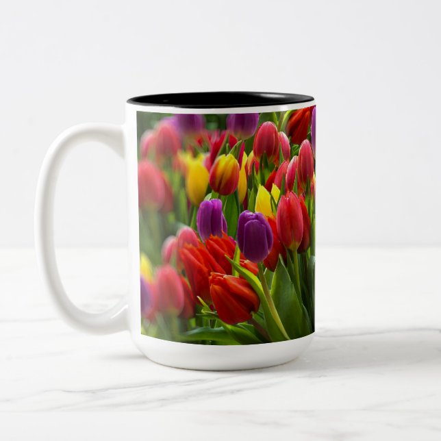 Caneca De Café Em Dois Tons Tulipas Bris (Esquerda)