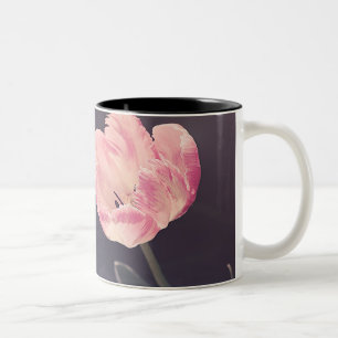 Caneca De Café Em Dois Tons Tulipas de Sangria Cuta -Personalizadas