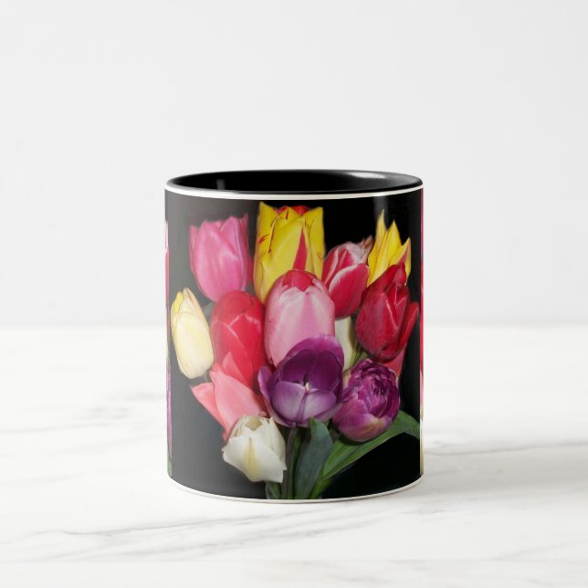 Caneca De Café Em Dois Tons Tulips diz tudo (Centro)