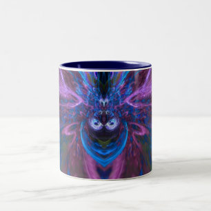 Caneca De Café Em Dois Tons Tumba de arte frontal Bluieal