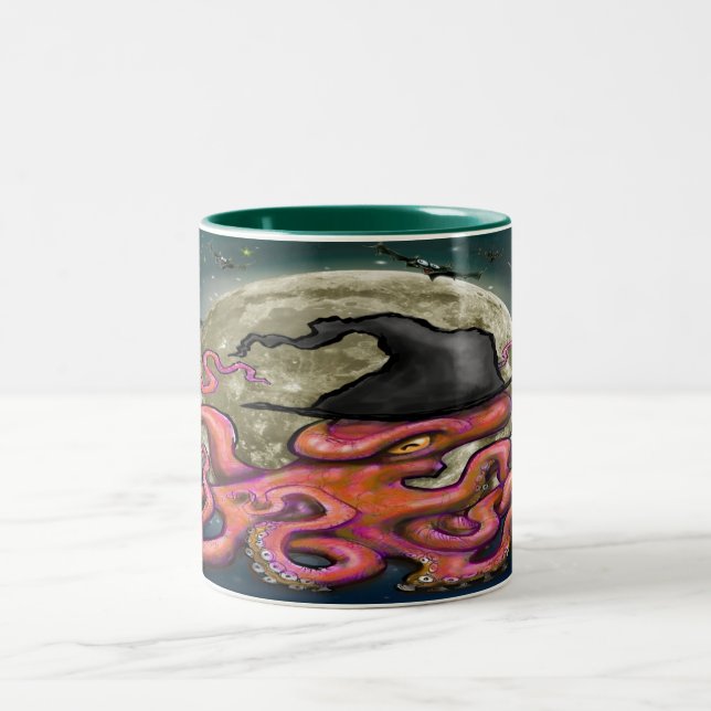 Caneca De Café Em Dois Tons Tumba de café de dois tons de polvo (Centro)