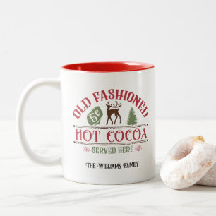 Caneca De Café Em Dois Tons Tumg de cacau quente e festivo