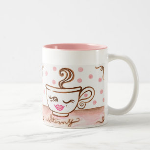 Caneca De Café Em Dois Tons Tumg de Café Retro