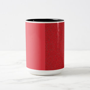 Caneca De Café Em Dois Tons Túmulo Vermelho Split Especkle Cogão Cerâmico - Pe