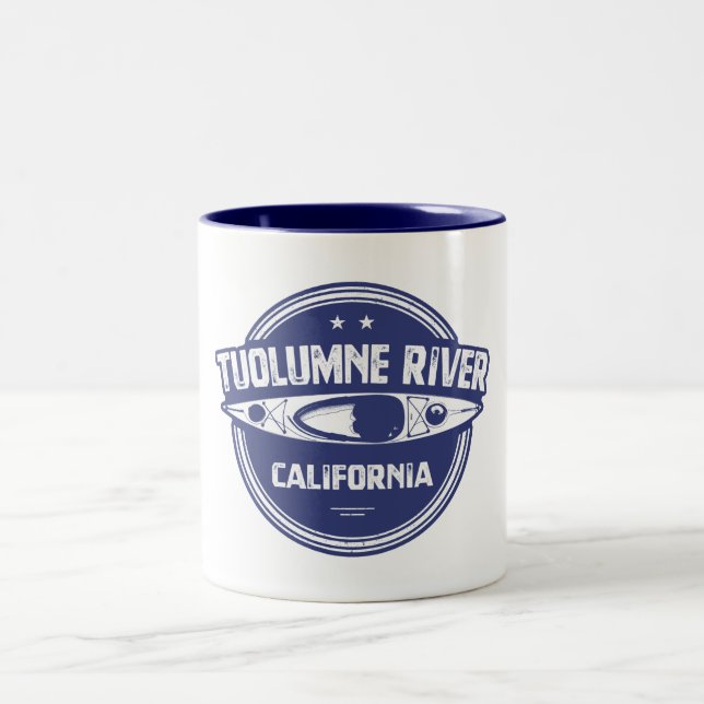 Caneca De Café Em Dois Tons Tuolumne River, Califórnia (Centro)