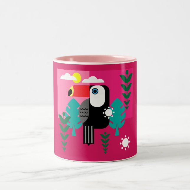 Caneca De Café Em Dois Tons Turiano Tropical RainForest (Centro)