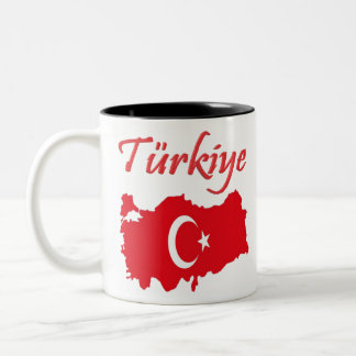 Caneca De Café Em Dois Tons Turkey Country and Fan Design