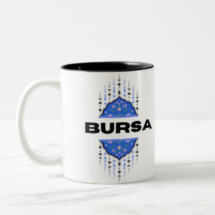 Caneca De Café Em Dois Tons Turquia Bursa Souvenir
