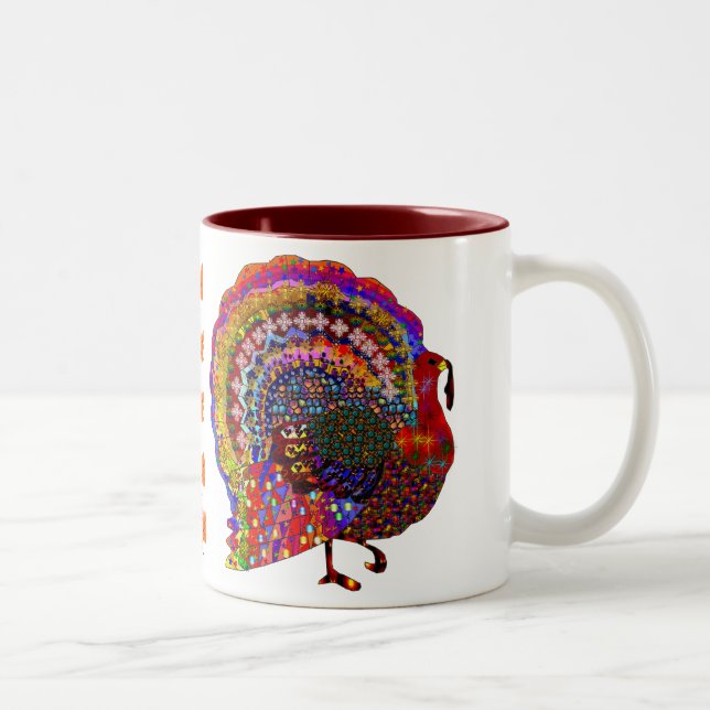 Caneca De Café Em Dois Tons Turquia Jeweled (Direita)